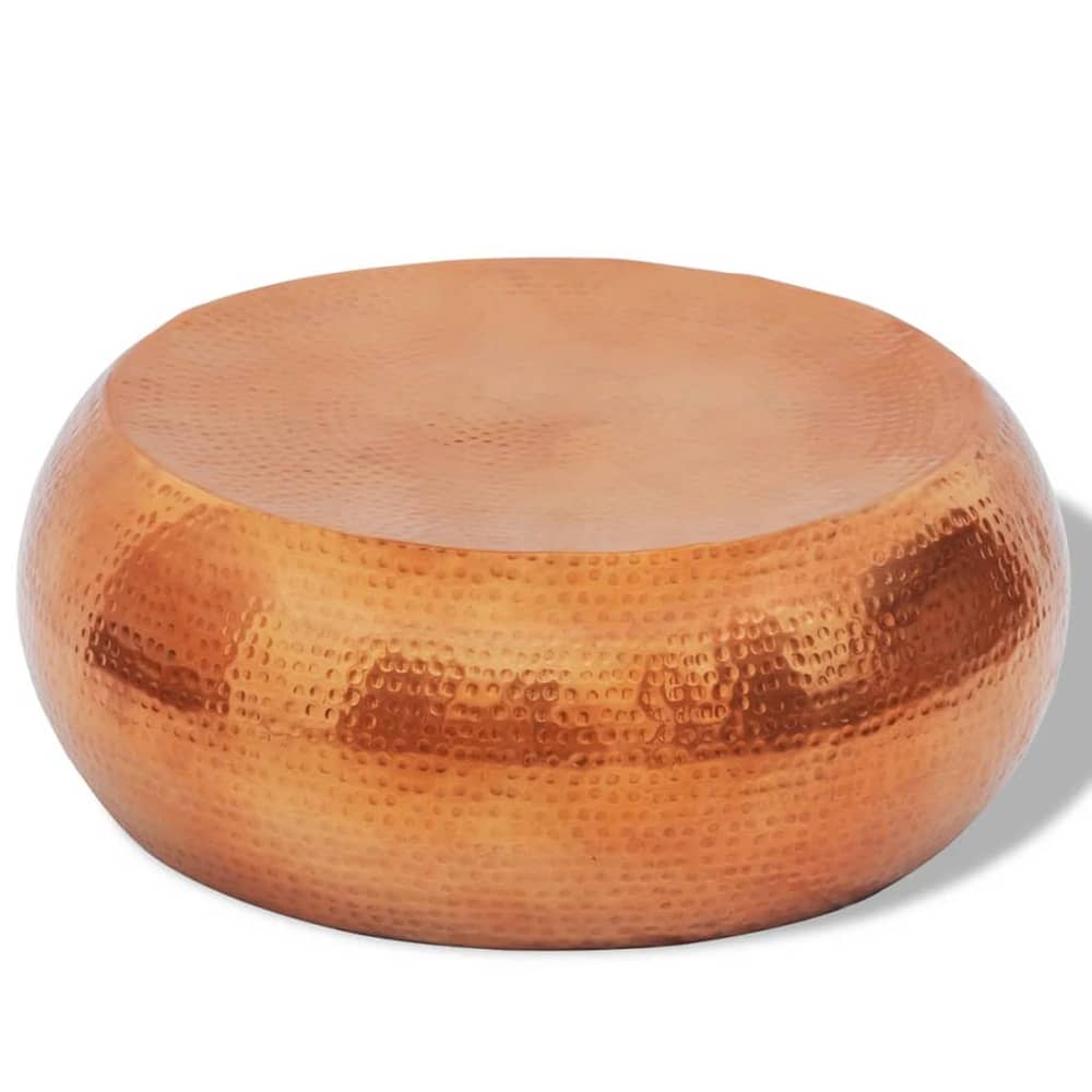 vidaXL Hammered Aluminium Coffee Table Brass/Copper Colour vidaXL Hammered Aluminium Coffee Table Brass/Copper Colour