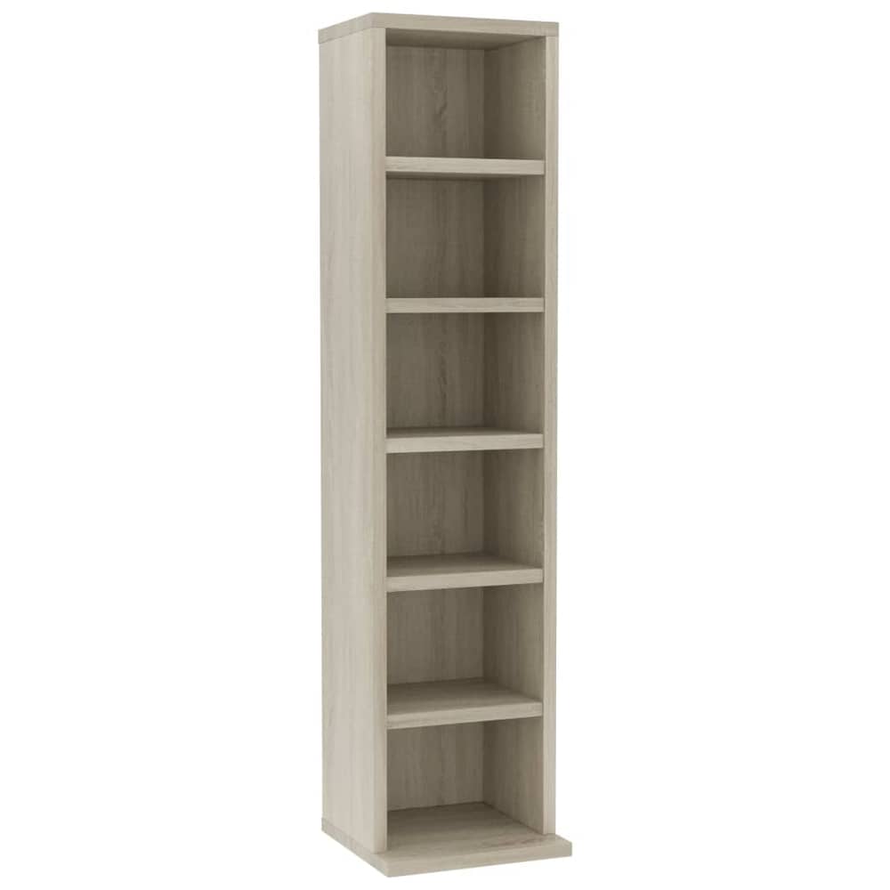 Vidaxl Cd Cabinet Sonoma Oak 21x20x88 Cm Engineered Wood