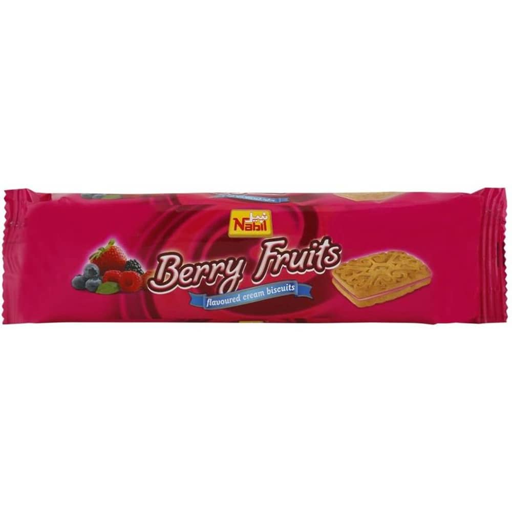 Nabil Berry Fruits Cream Biscuit 82g Nabil Berry Fruits Cream Biscuit 82g
