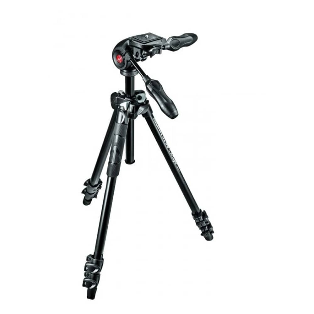 Free Manfrotto 290 Light Alu 3-Section Tripod Kit 3Way Head