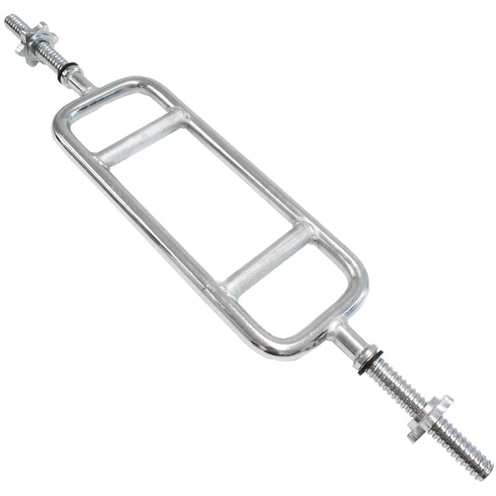H Pro Threaded Barbell Solid Chrome Triceps Bar| Threaded Solid Chrome Triceps Hammer Curl Bar| Weightlifting Exercise Training Bars For Home Gym H Pro Threaded Barbell Solid Chrome Triceps Bar| Threaded Solid Chrome Triceps Hammer Curl Bar| Weightlifting Exercise Training Bars For Home Gym