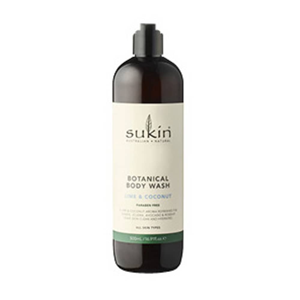 Sukin Botanical Body Wash Lime & Coconut 500ml Sukin Botanical Body Wash Lime & Coconut 500ml