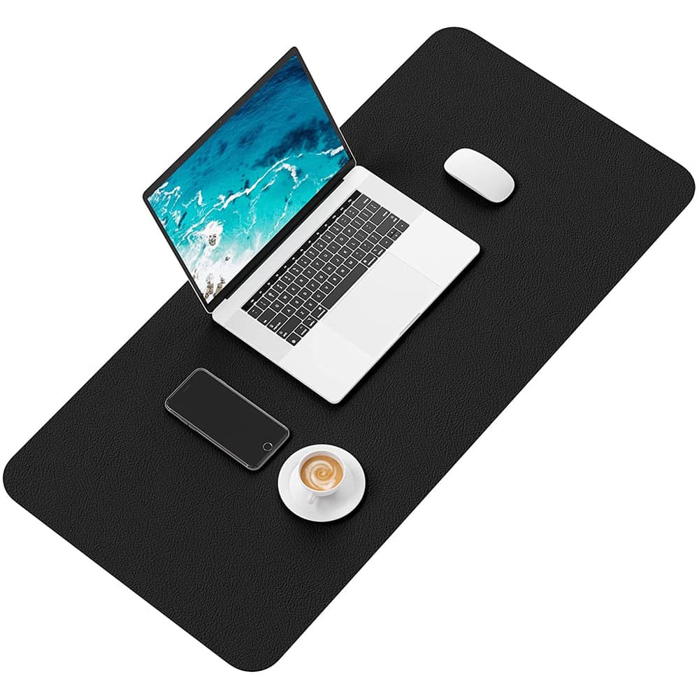 Leather Desk Pad Protector, Mouse Pad, Office Desk Mat, Non-Slip PU Leather Desk Blotter,Laptop Desk Pad, Waterproof Desk Writing Pad for Office and Home (Black,31.5 Leather Desk Pad Protector, Mouse Pad, Office Desk Mat, Non-Slip PU Leather Desk Blotter,Laptop Desk Pad, Waterproof Desk Writing Pad for Office and Home (Black,31.5