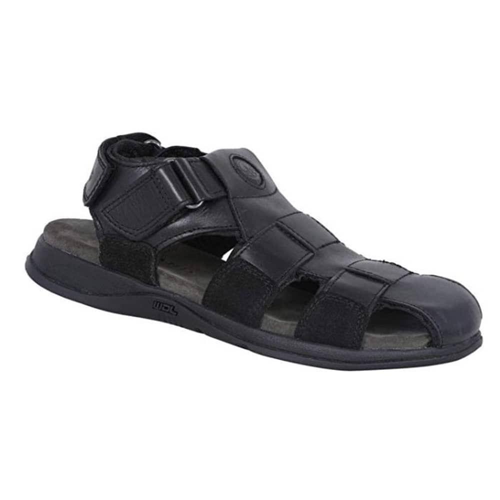 Woodland Men Black Leather Sandals 41 Woodland Men Black Leather Sandals 41