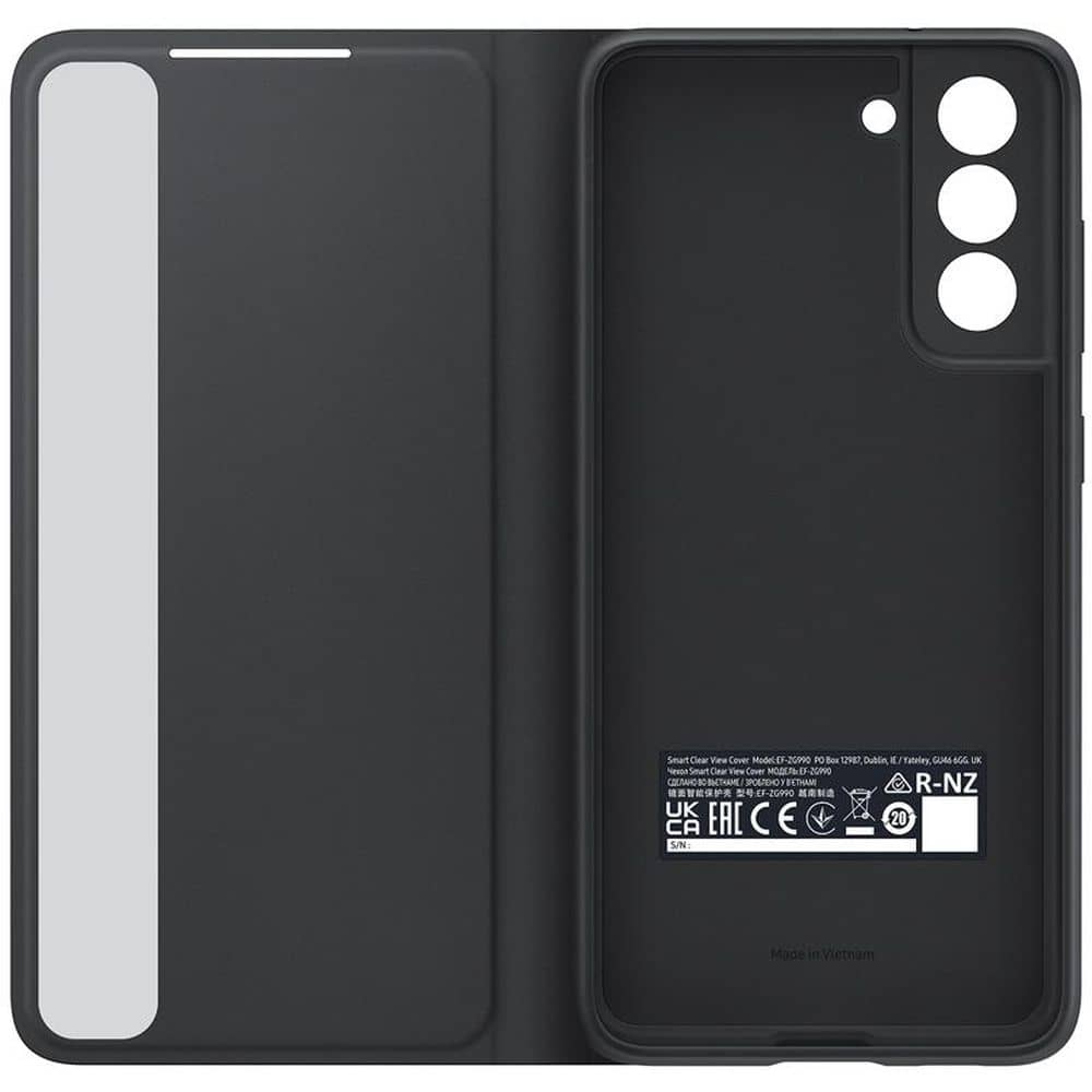 Samsung Smart Clear View Cover Black Galaxy S21 FE Samsung Smart Clear View Cover Black Galaxy S21 FE