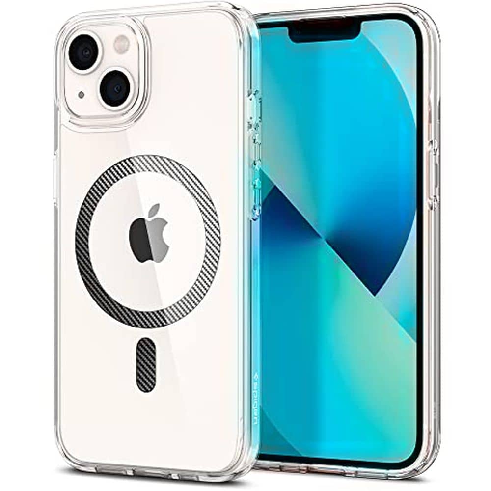 Spigen Ultra Hybrid Mag Designed for iPhone 13 Case Cover Compatible with Magsafe - Carbon Fiber Spigen Ultra Hybrid Mag Designed for iPhone 13 Case Cover Compatible with Magsafe - Carbon Fiber