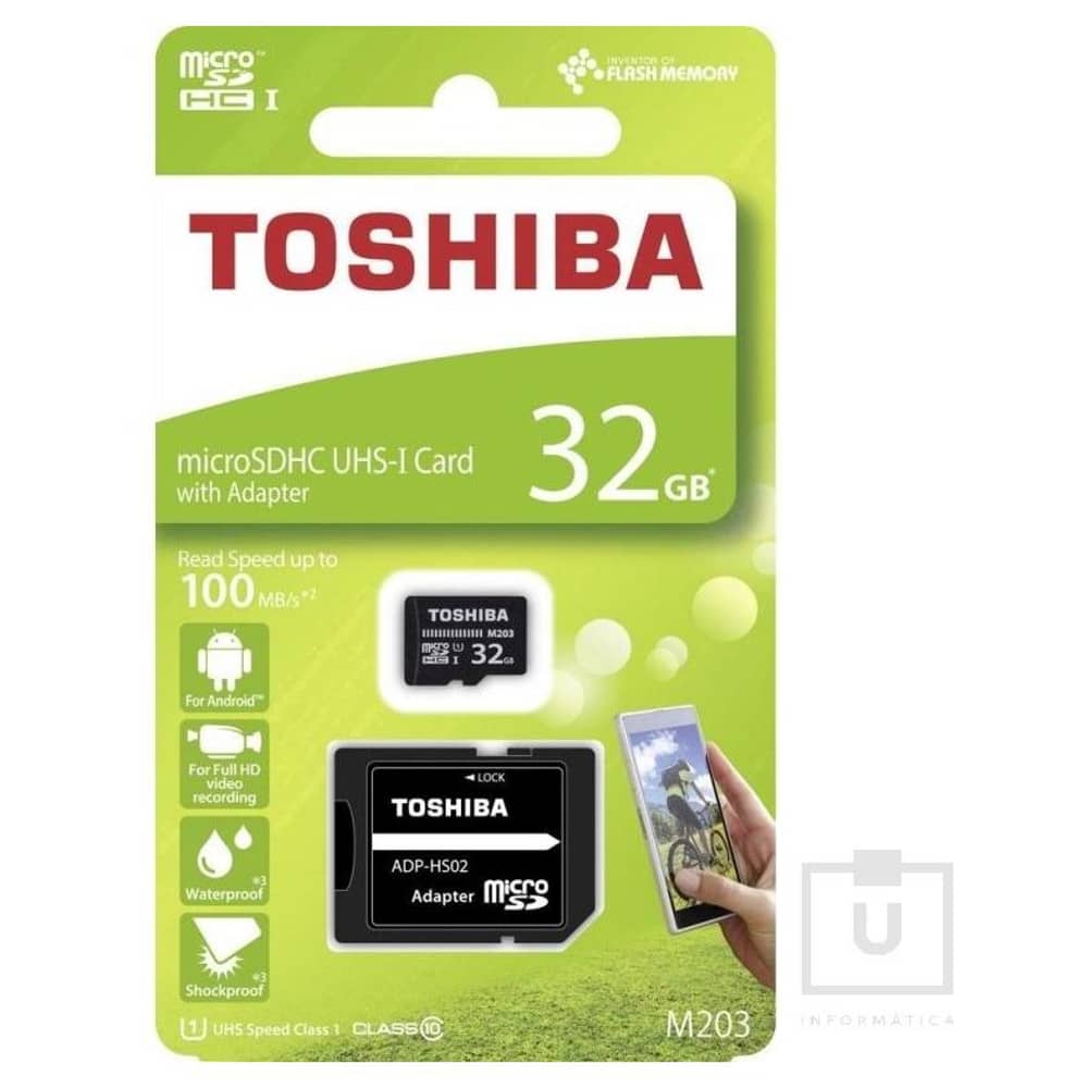 Toshiba UHS1 MicroSD 32GB With Adaptor THNM203K0320EA