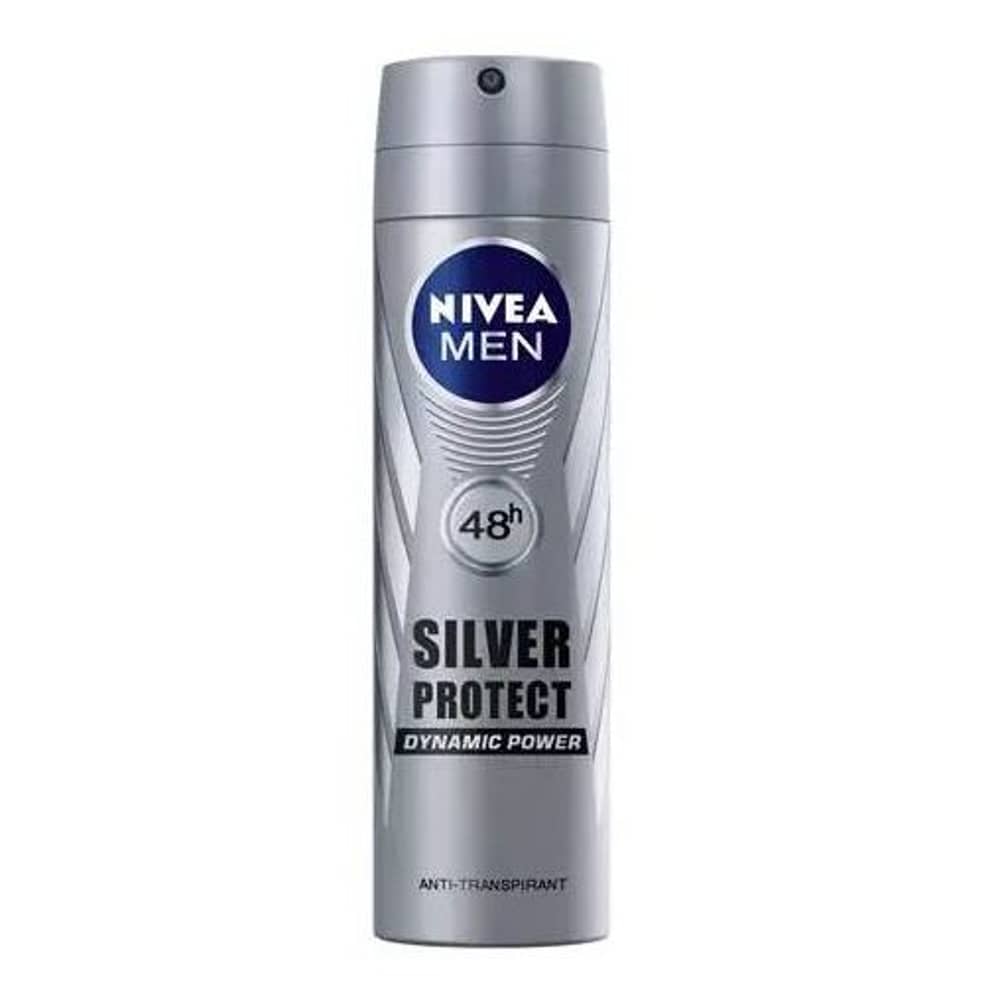 بخاخ مزيل عرق نيفيا سيلفر بروتكت دايناميك باور للرجال 150 مل