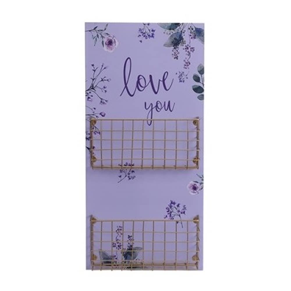 Pan Emirates Jardin Flower Print Wall Deco With Holder White Pan Emirates Jardin Flower Print Wall Deco With Holder White