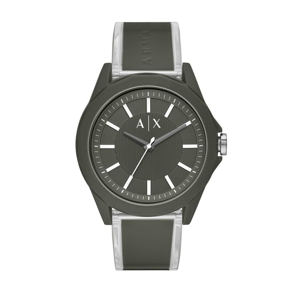 Armani Exchange Drexler Green Silicon Men Watch AX2638