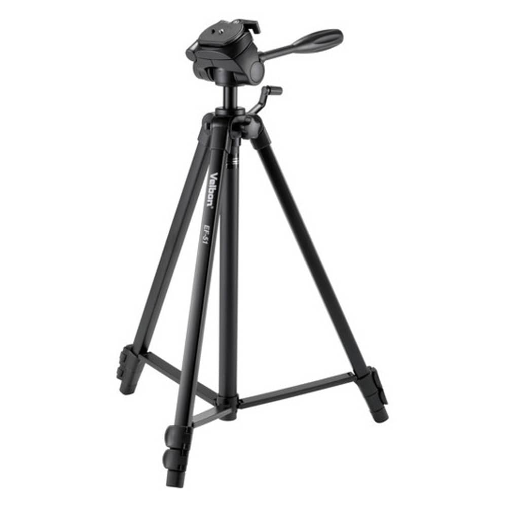 Velbon EF-51 Aluminum 3-Section Tripod with 3-Way Head Velbon EF-51 Aluminum 3-Section Tripod with 3-Way Head