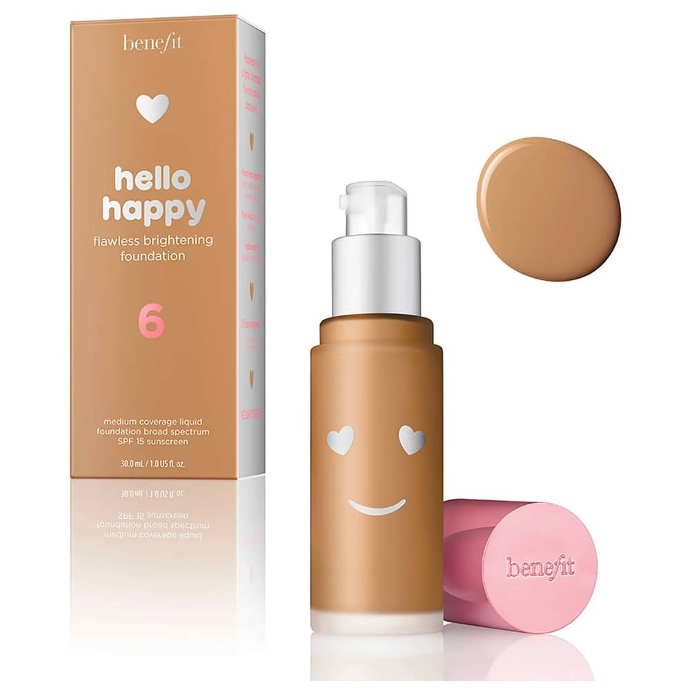 Benefit Hello Happy Flawless Brightening Foundation Shade 6