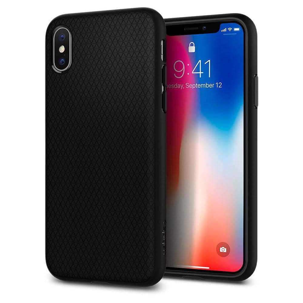 Spigen Liquid Air Matte Black Case For iPhone Xs
