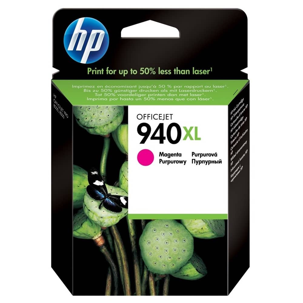 HP C4908AE 940XL Ink Cartridge High Yield Magenta HP C4908AE 940XL Ink Cartridge High Yield Magenta