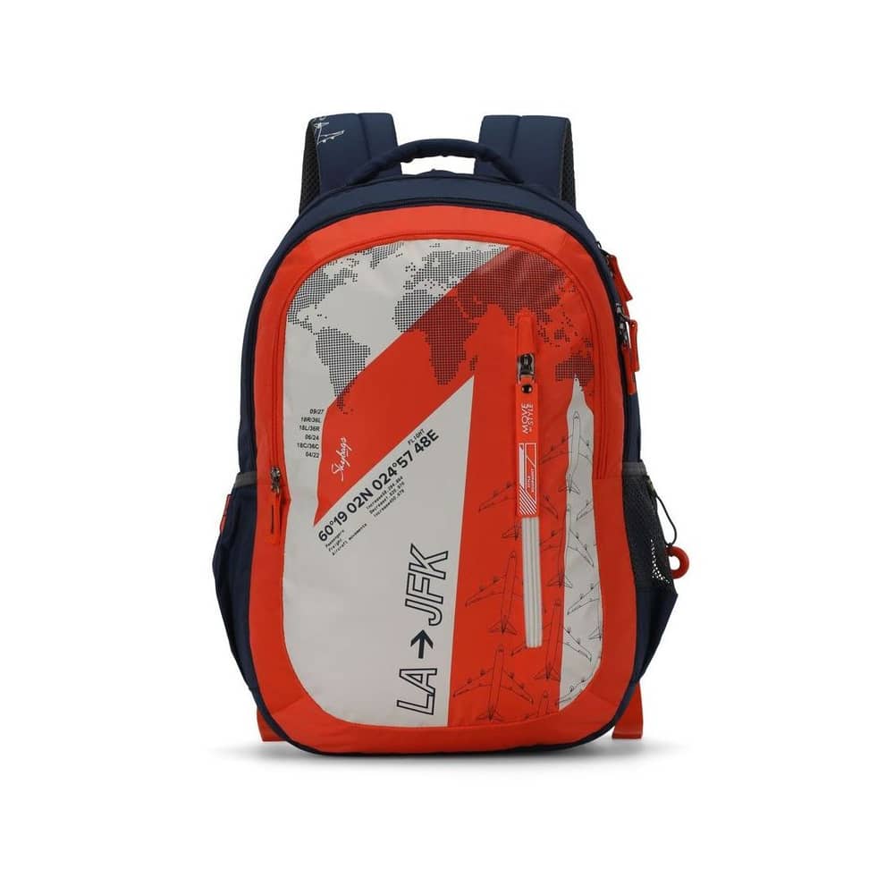 Skybags Figo Orange Backpack For Unisex 19inch Skybags Figo Orange Backpack For Unisex 19inch