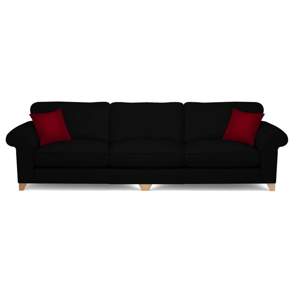 Galaxy Design Angelic 3 Seater Sofa Black Galaxy Design Angelic 3 Seater Sofa Black