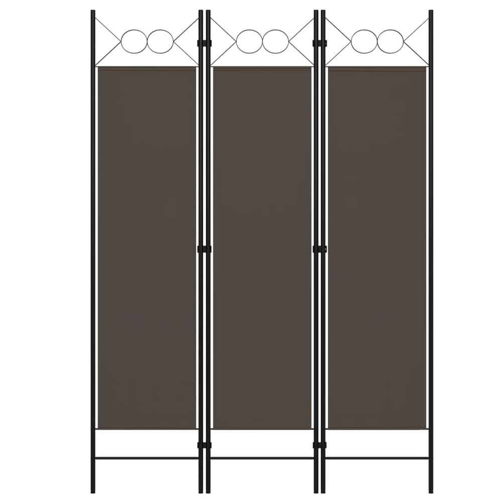 Vidaxl 3-panel Room Divider Anthracite 120x180 Cm Vidaxl 3-panel Room Divider Anthracite 120x180 Cm