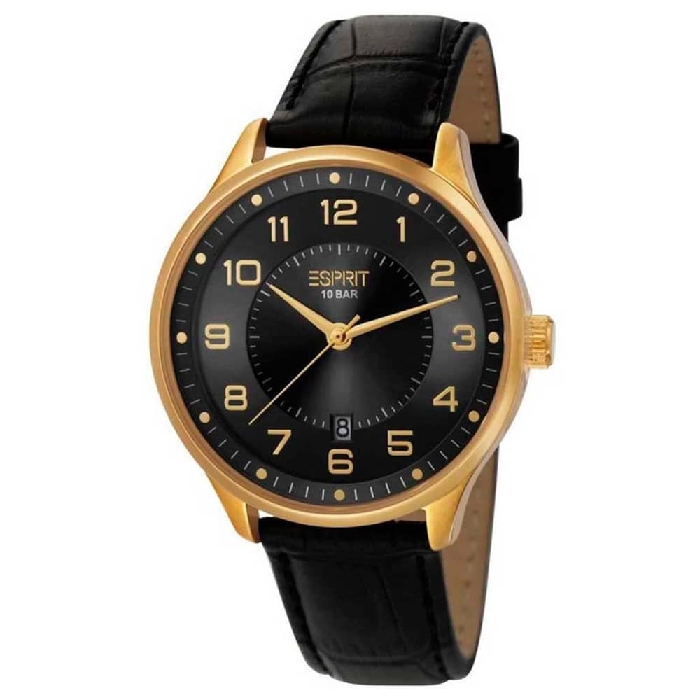 Esprit ES105591003 Analog Quartz Leather Strip Watch For Men