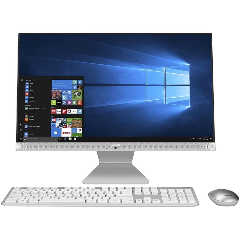 Asus Vivo AiO 24 Desktop - 11th Gen Core i5 2.4GHz 8GB 512GB Shared Win10Home 23.8inch FHD White Wireless Keyboard/Optical Mouse V241EAT WA033T (2021) Middle East Version Asus Vivo AiO 24 Desktop - 11th Gen Core i5 2.4GHz 8GB 512GB Shared Win10Home 23.8inch FHD White Wireless Keyboard/Optical Mouse V241EAT WA033T (2021) Middle East Version