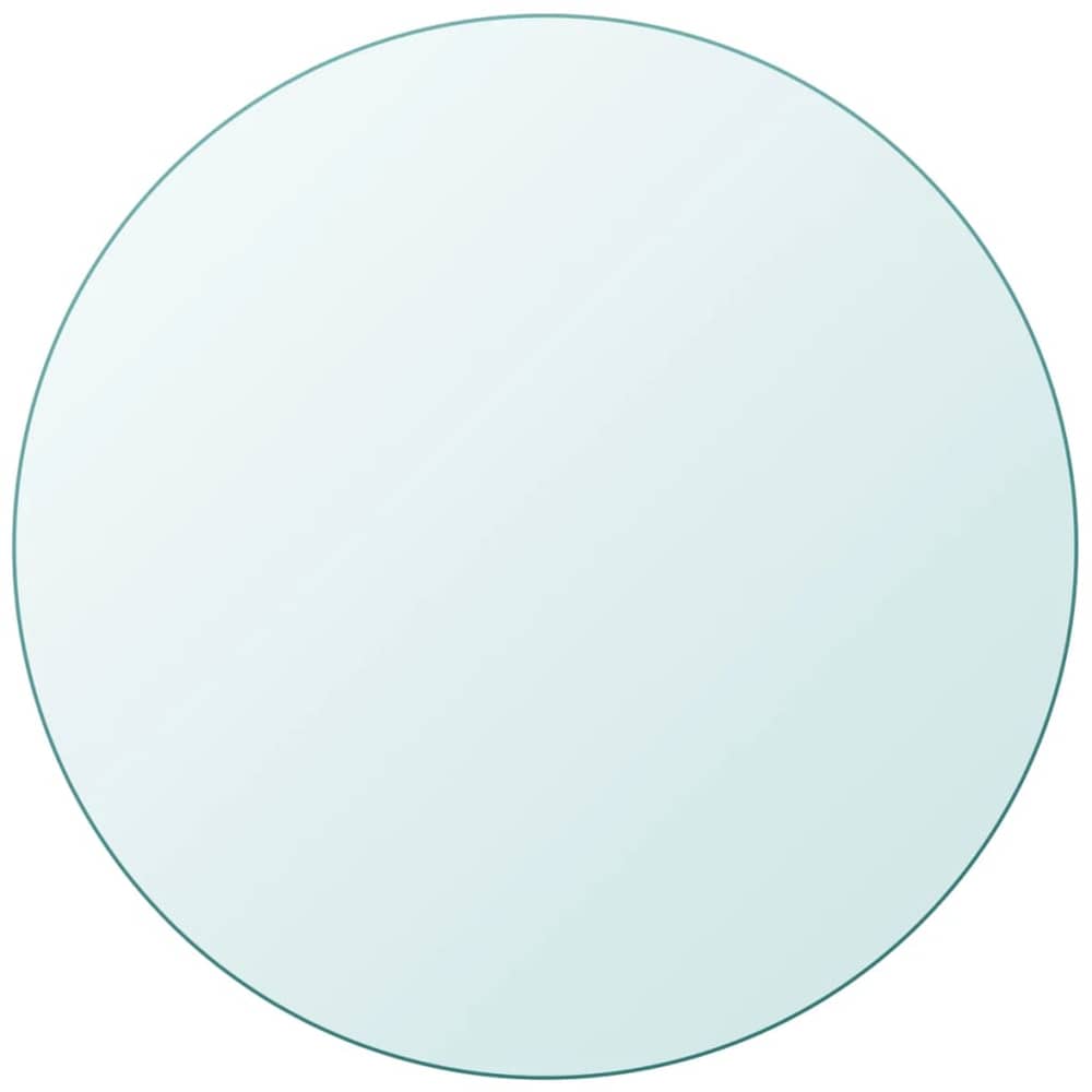 vidaXL Table Top Tempered Glass Round 800 mm