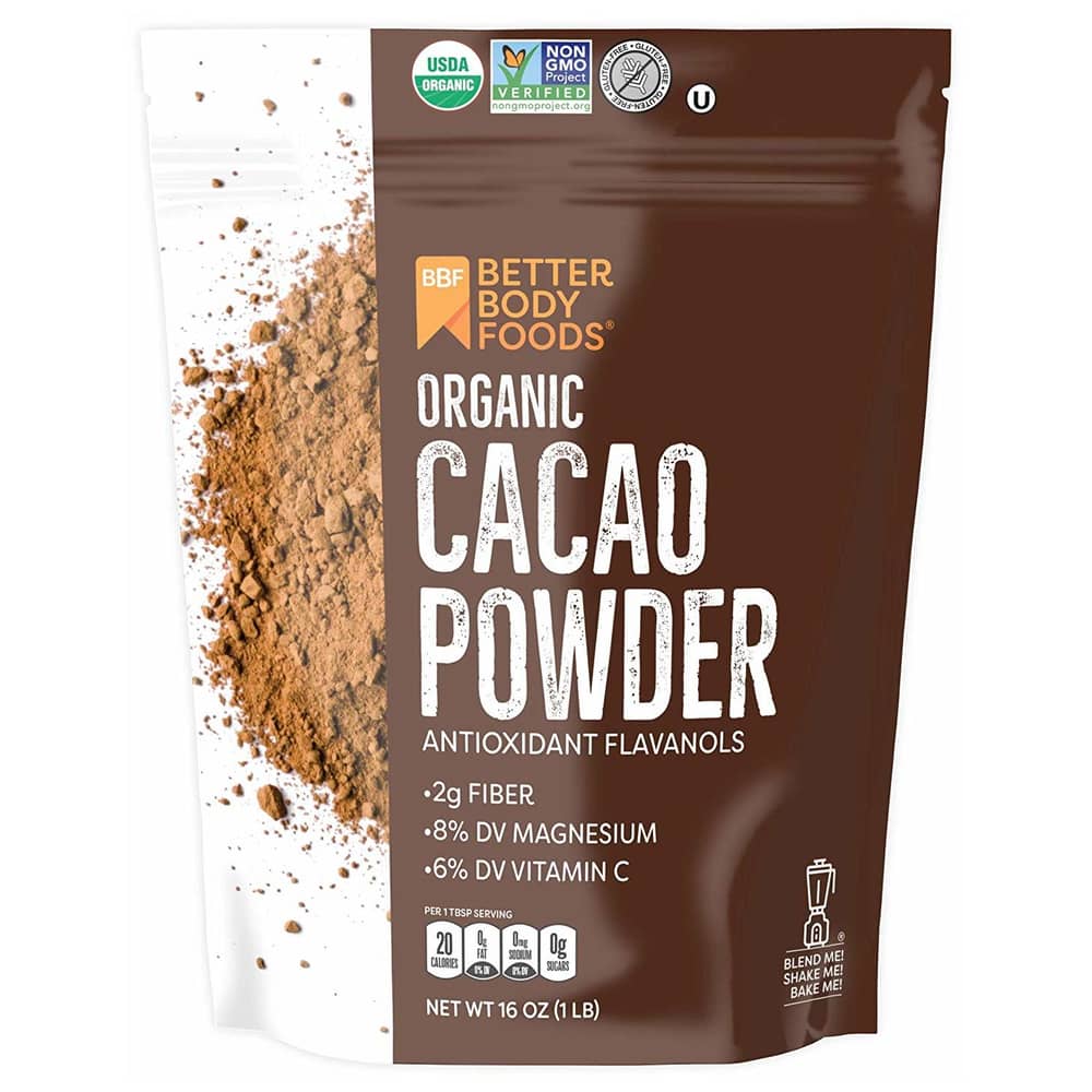 Better Body Foods Organic Cacao Powder 453g