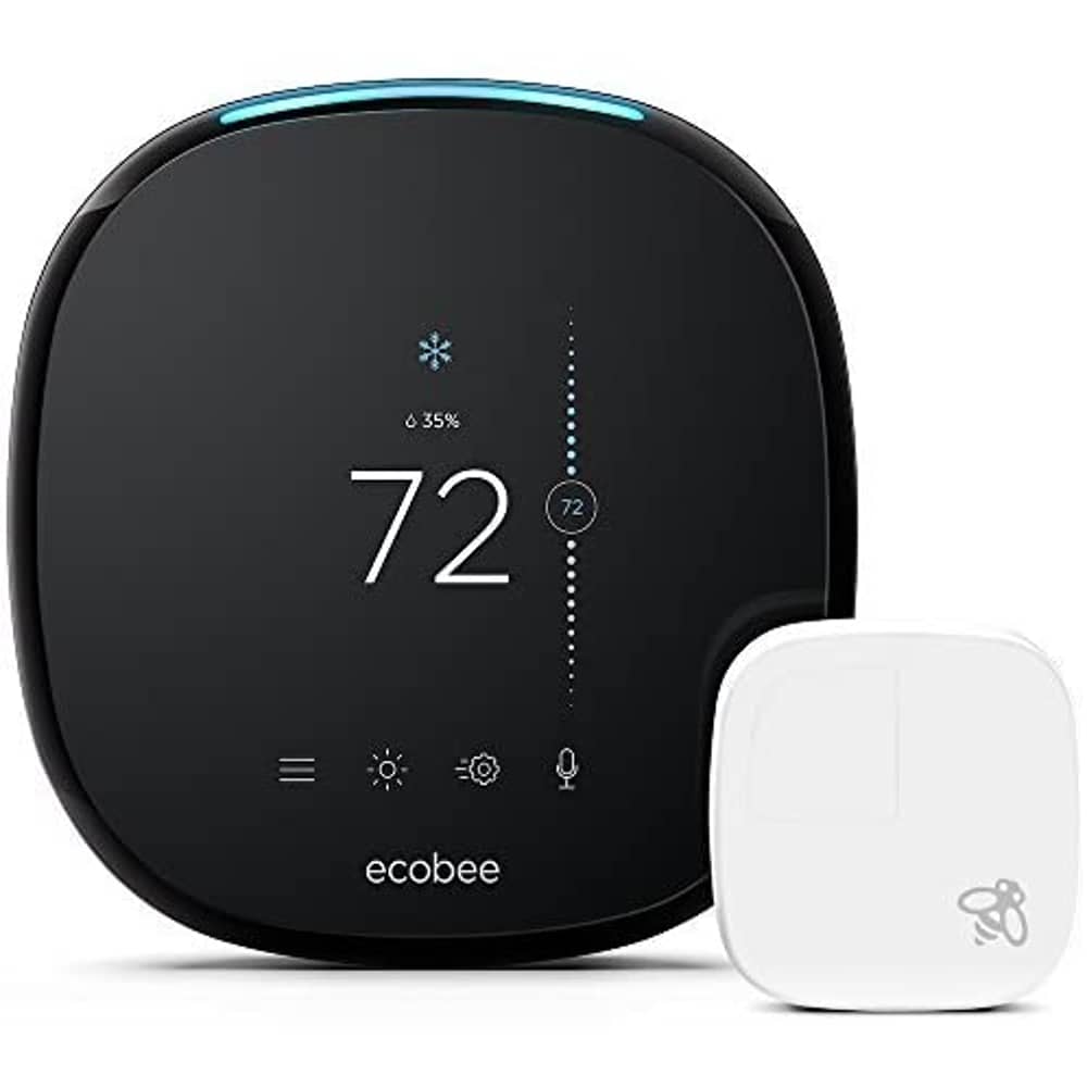 Ecobee4 Smart Thermostat With Built-In Alexa, Included Room Sensor Ecobee4 Smart Thermostat With Built-In Alexa, Included Room Sensor