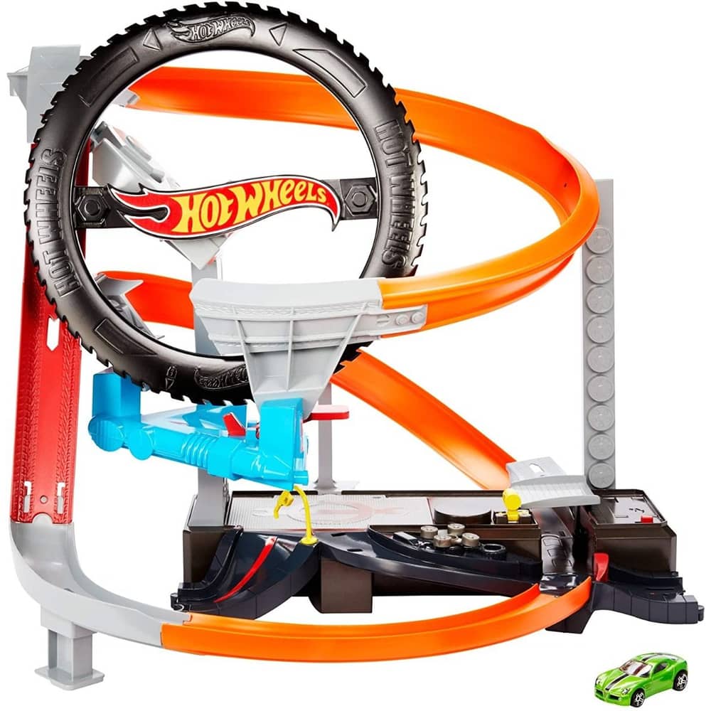 Hot Wheels City Hyper-Boost Tire Shop Play Set - GJL16