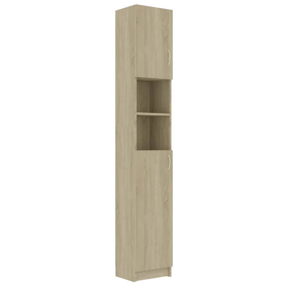 vidaXL Bathroom Cabinet Sonoma Oak 32x25.5x190 cm Engineered Wood vidaXL Bathroom Cabinet Sonoma Oak 32x25.5x190 cm Engineered Wood