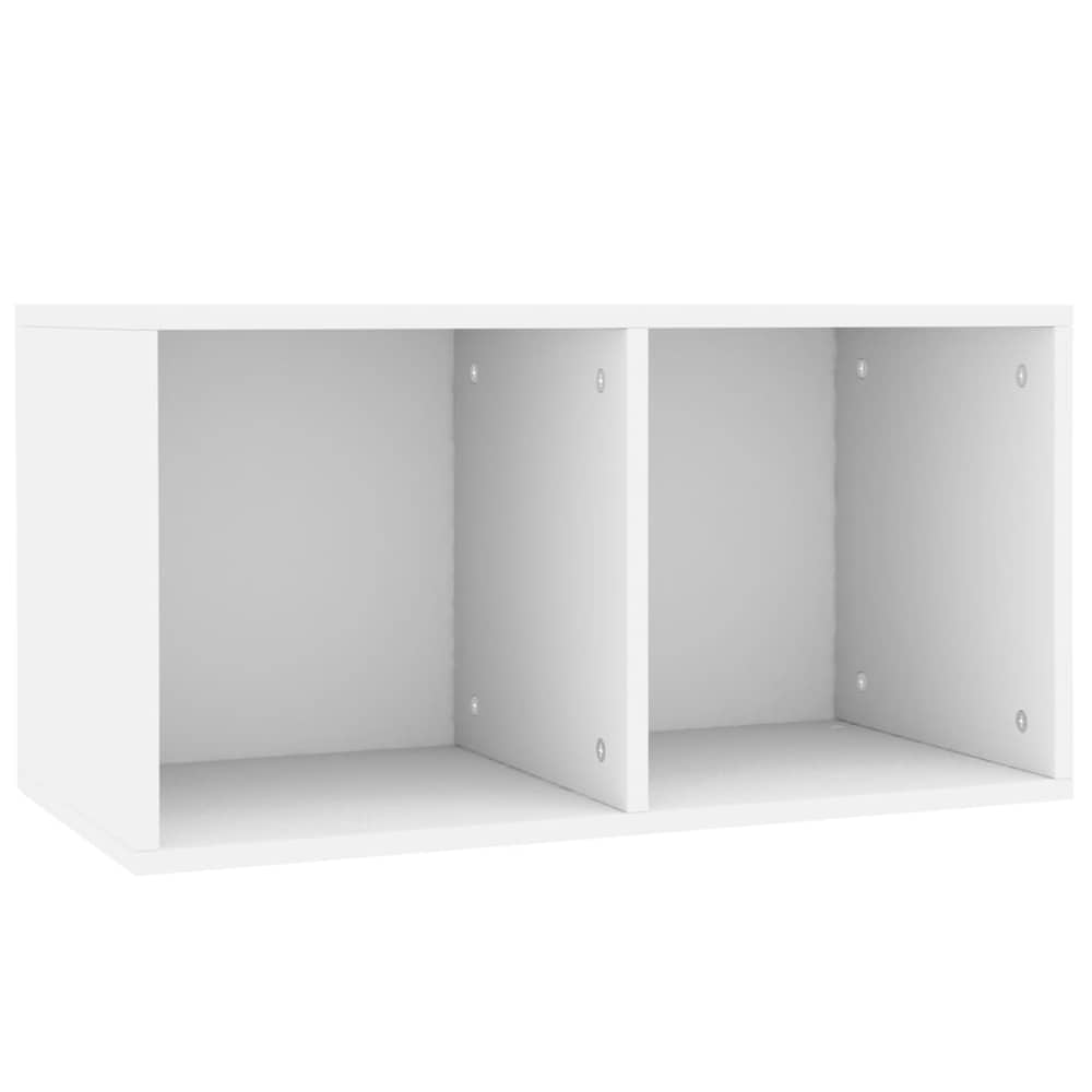 vidaXL Vinyl Storage Box White 71x34x36 cm Engineered Wood vidaXL Vinyl Storage Box White 71x34x36 cm Engineered Wood