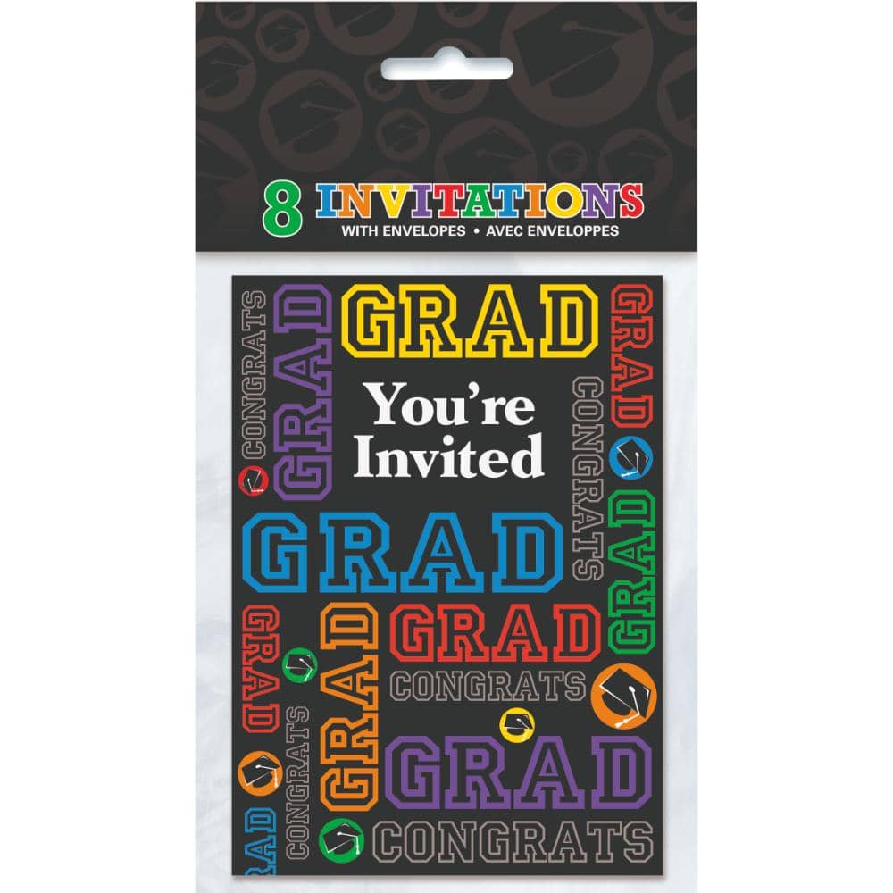 Unique- Grad Party 8 Invitation Unique- Grad Party 8 Invitation