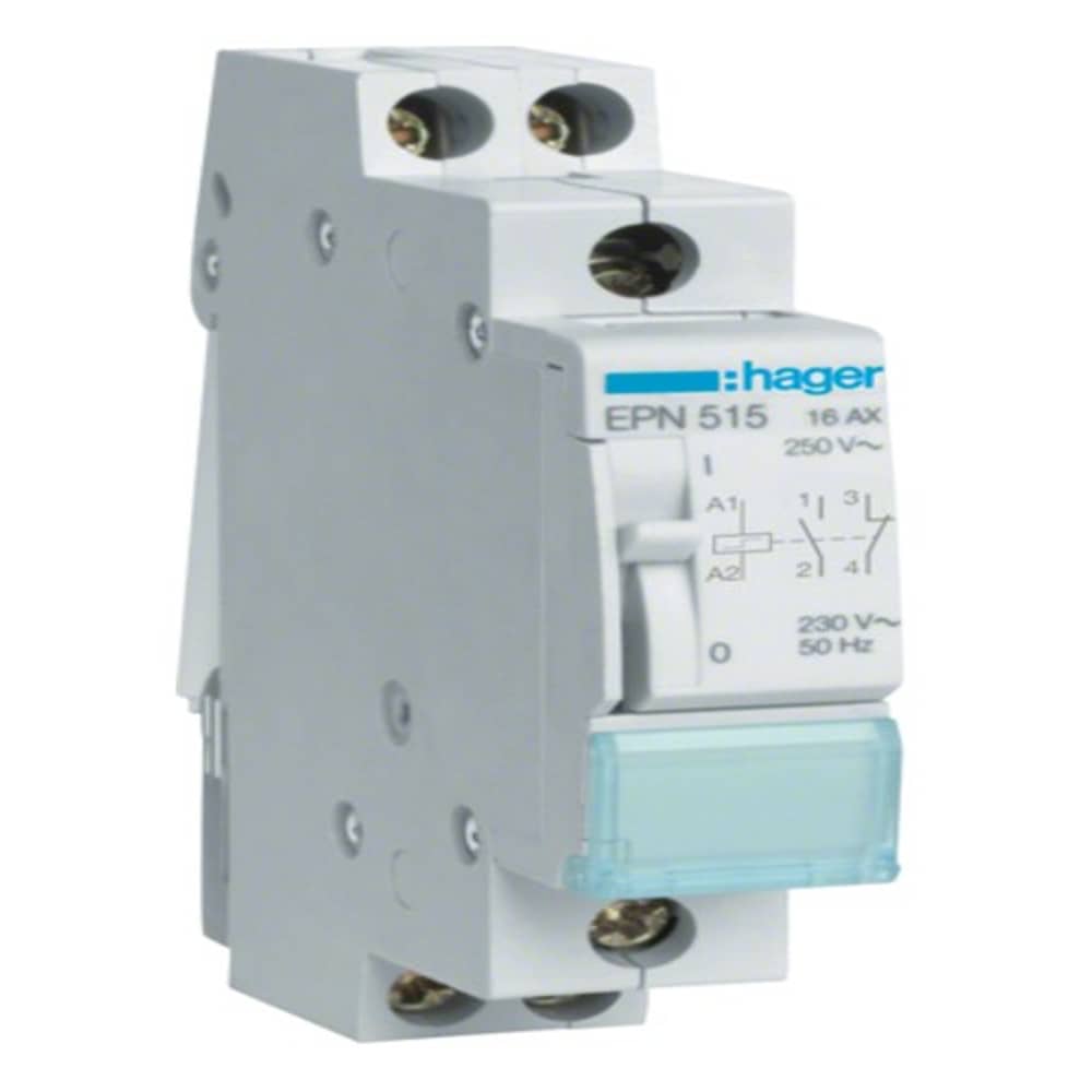 Hager 16a 230v 1no+1nc Latching Relay Epn515