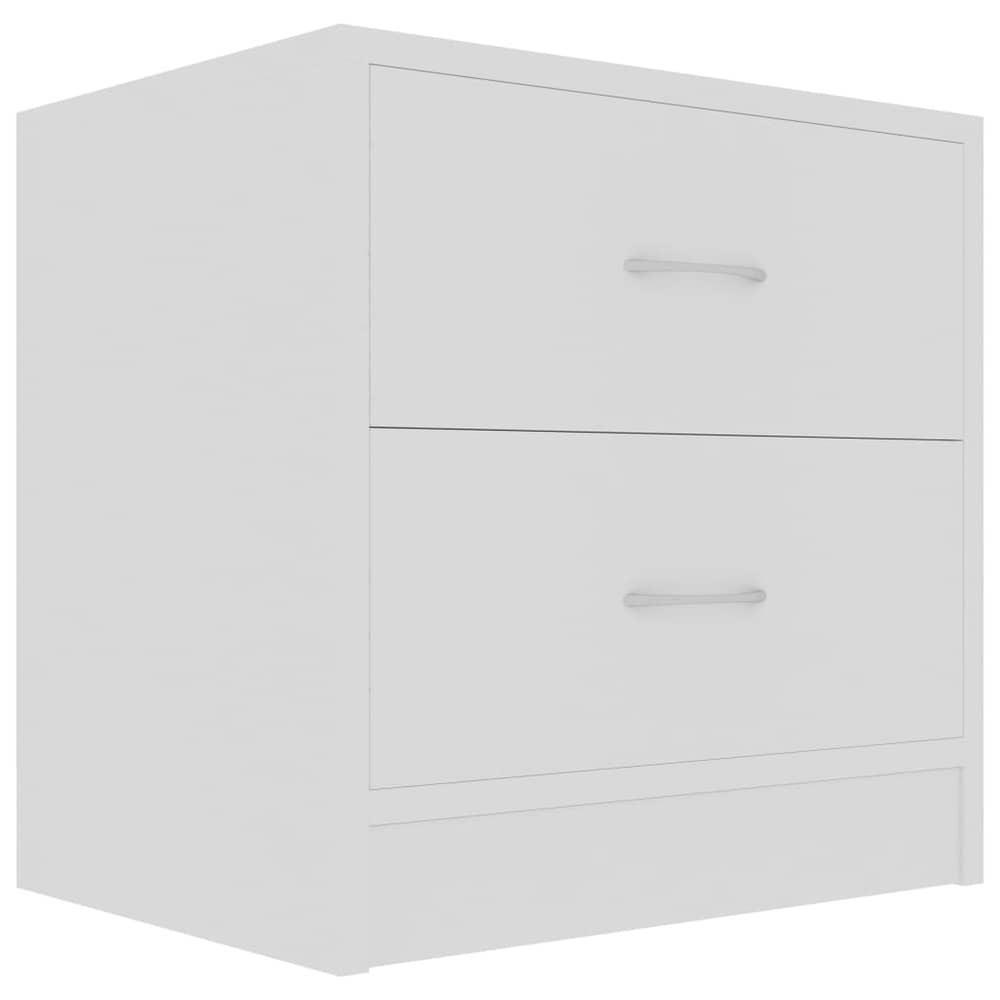 vidaXL Bedside Cabinet White 40x30x40 cm Engineered Wood