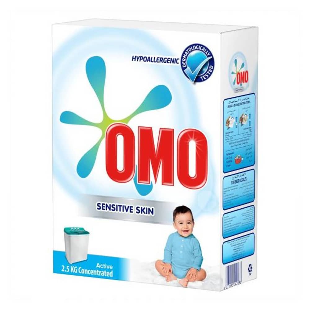 OMO Active Laundry Detergent Powder for Sensitive Skin 2.5Kg