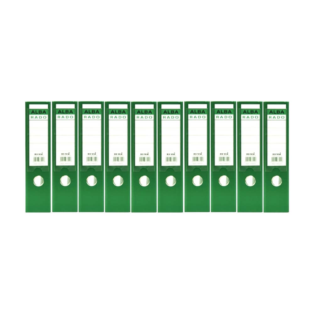 Alba Rado 10-pack Office Lever Arch Box File - Green