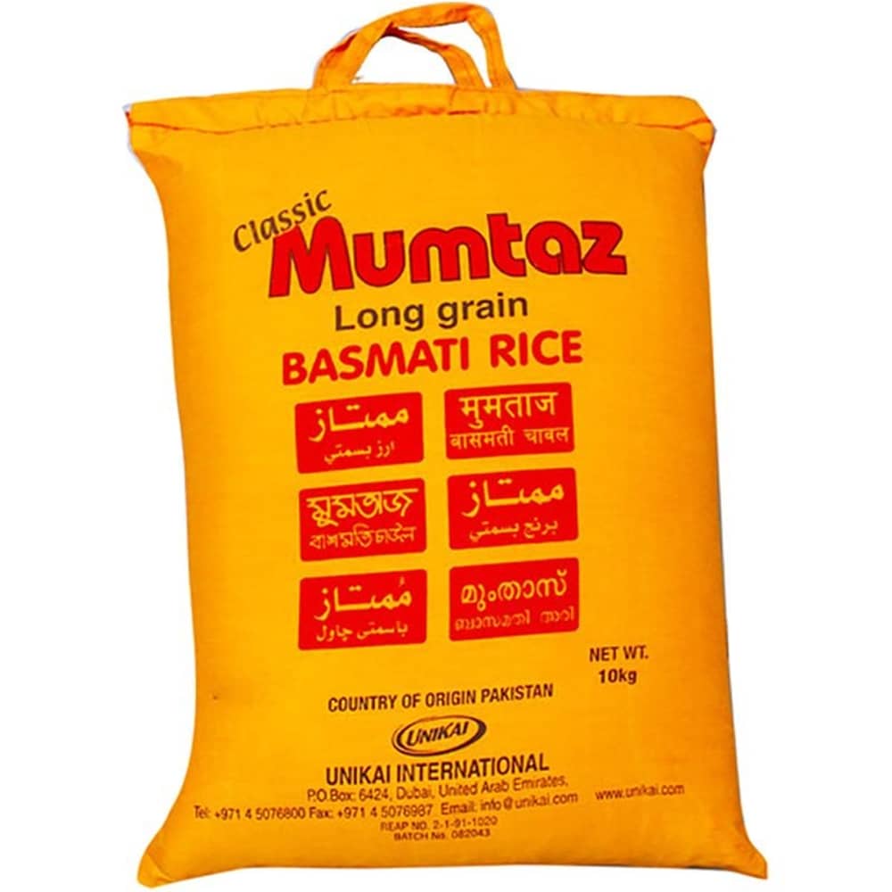 Mumtaz Basmati Rice 10Kg