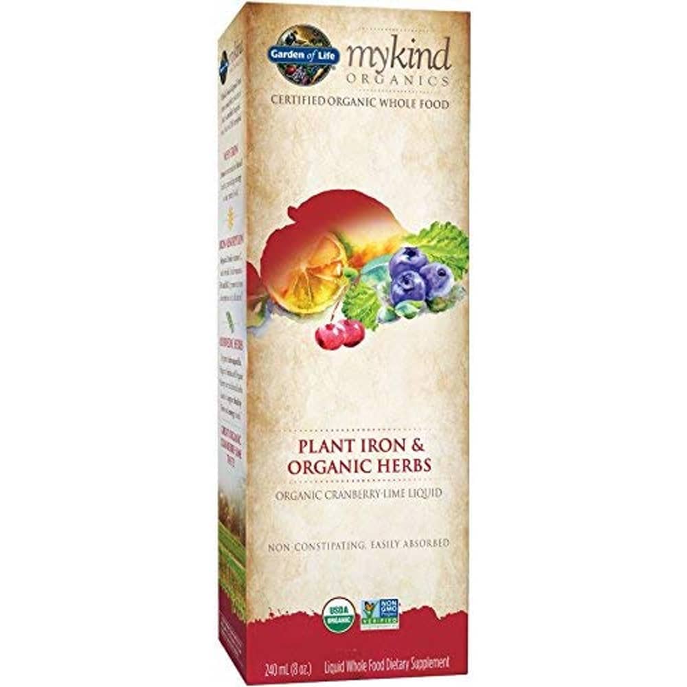 Garden Of Life Mykind Organics Plant Iron & Organic Herbs Cranberry Lime 240ml