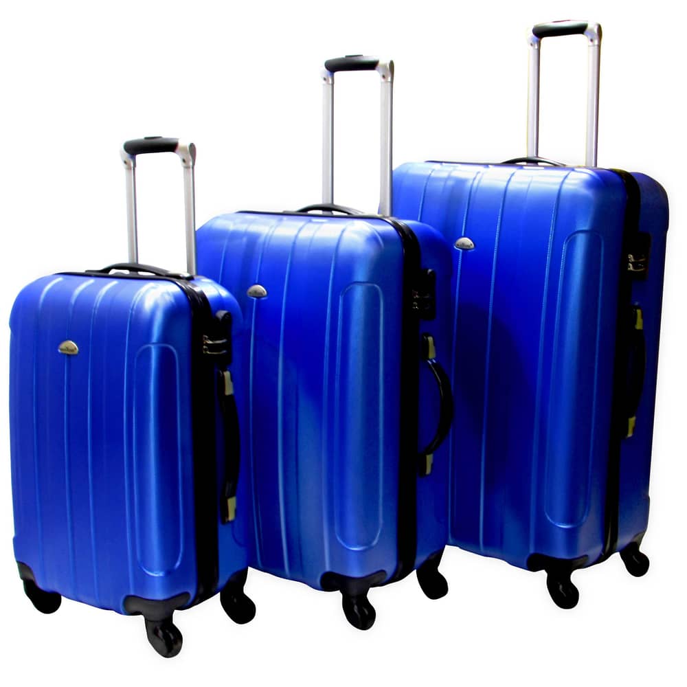 Highflyer Lineage Series Trolley Luggage Bag Blue 3pc Set THA10063PC Highflyer Lineage Series Trolley Luggage Bag Blue 3pc Set THA10063PC