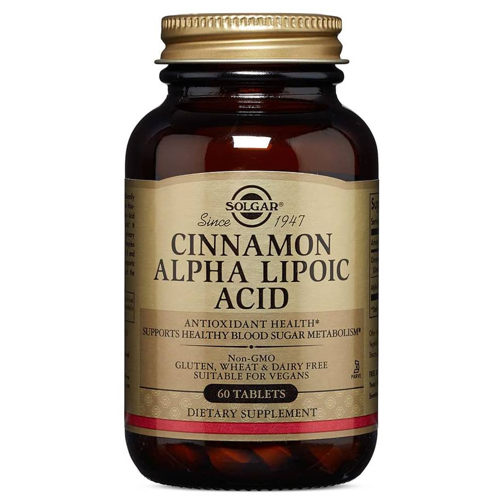 Solgar Cinnamon Alpha Lipoic Acid 60 Tablets