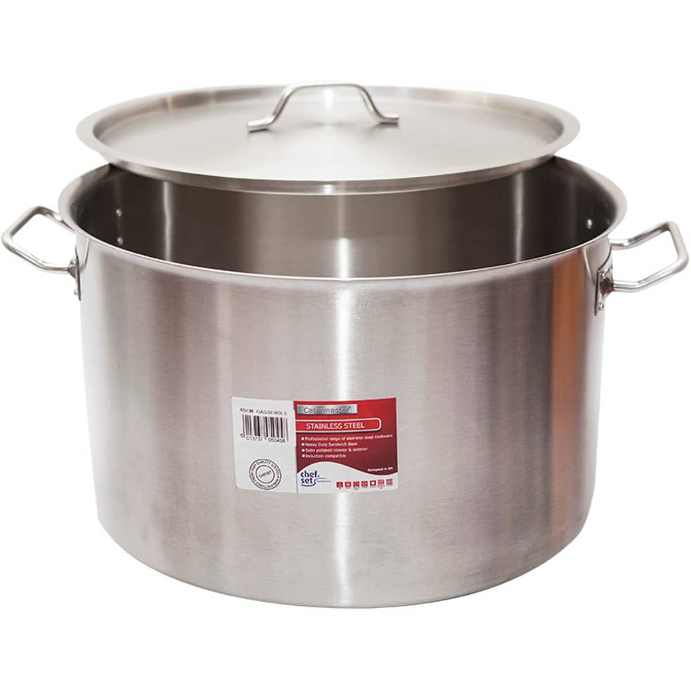 Chefset Steel Cooking Pot With Lid 60cm Chefset Steel Cooking Pot With Lid 60cm