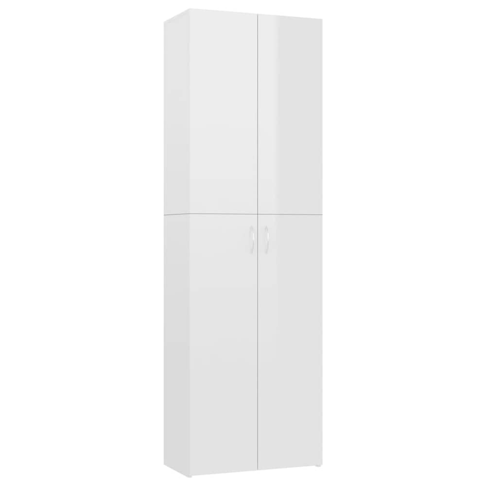 vidaXL Office Cabinet High Gloss White 60x32x190 cm Engineered Wood vidaXL Office Cabinet High Gloss White 60x32x190 cm Engineered Wood
