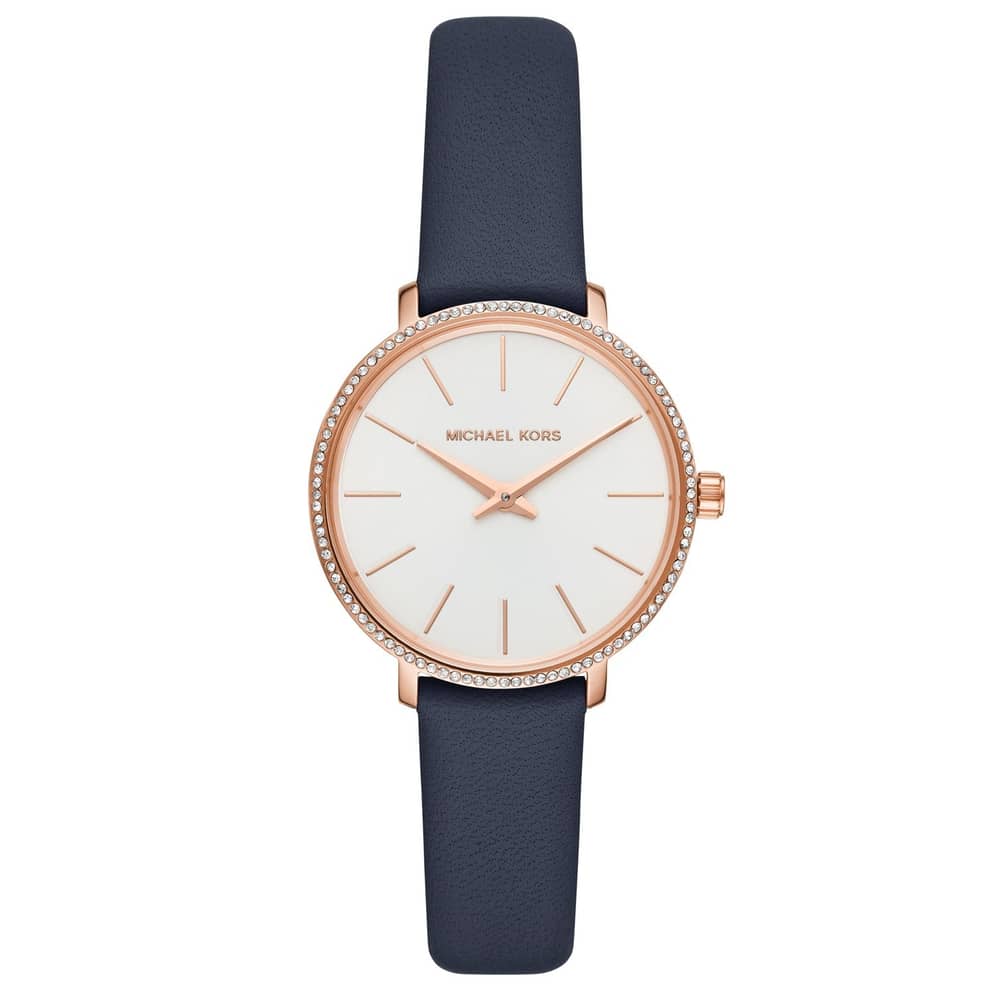 Michael Kors Pyper Women's Analog Watch Leather Strap Michael Kors Pyper Women's Analog Watch Leather Strap