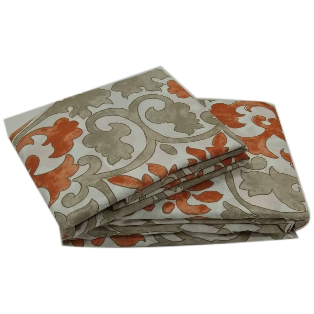 AIWA AI-510-2/144TC Qween Flat Sheet 220x248cm Polycotton Print Red