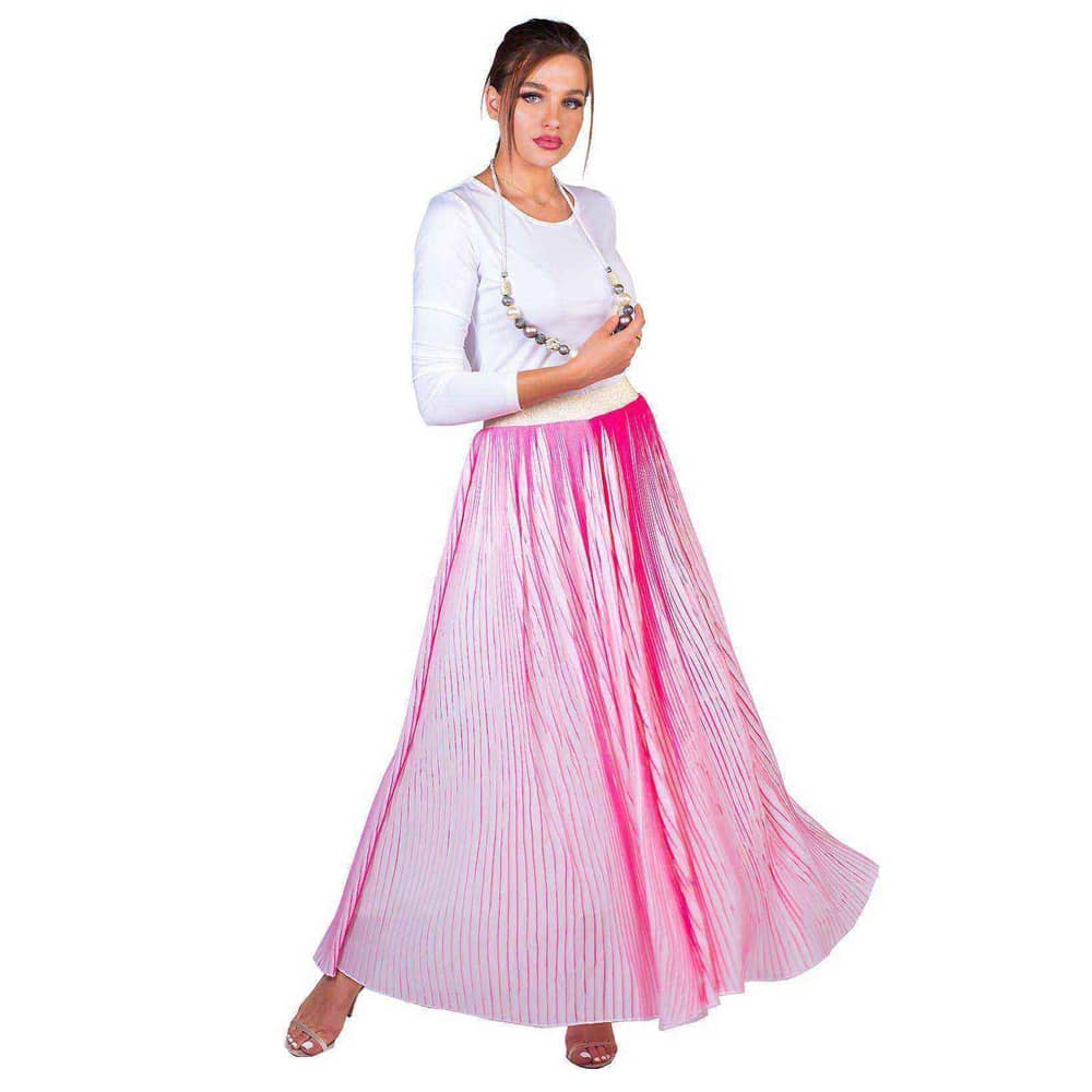 Miella Pink Bella Neon Stripe Skirt Size S/M