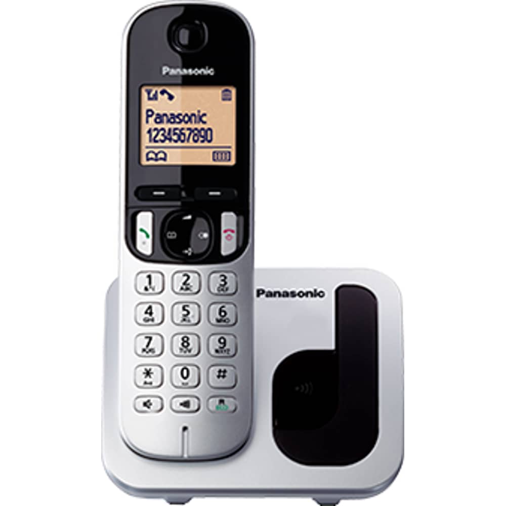 Panasonic KXTGC210UES Cordless Telephone Silver