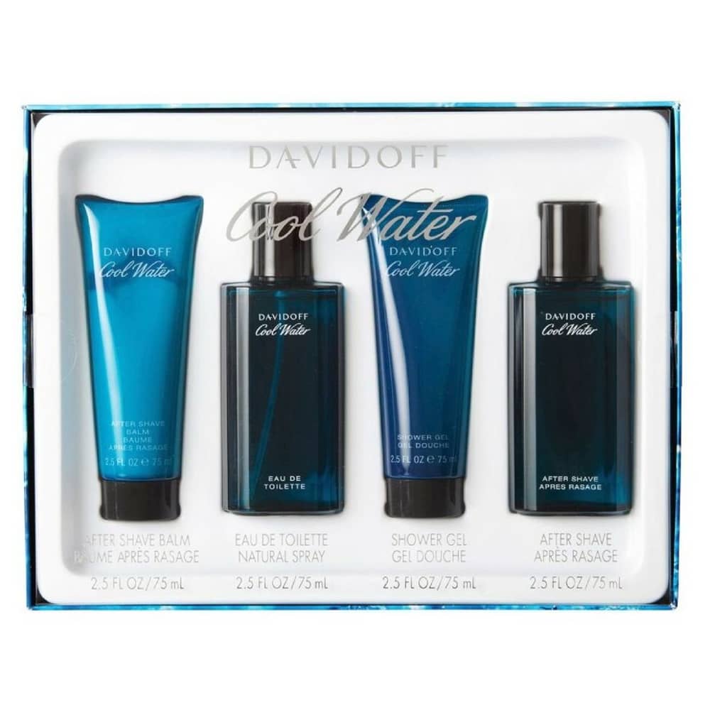 Davidoff Cool Water Gift Set For Men (Davidoff Cool Water 75ml EDT + 75ml After Shave Balm + 75ml Shower Gel + 75ml After Shave) Davidoff Cool Water Gift Set For Men (Davidoff Cool Water 75ml EDT + 75ml After Shave Balm + 75ml Shower Gel + 75ml After Shave)