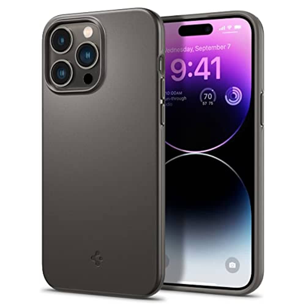 Spigen Thin Fit designed for iPhone 14 Pro case cover - Gunmetal Spigen Thin Fit designed for iPhone 14 Pro case cover - Gunmetal