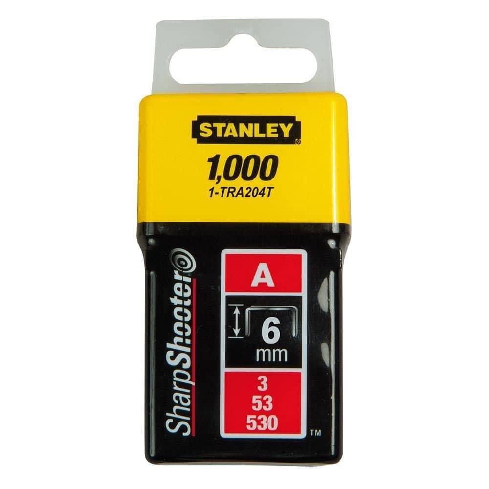Stanley Light Duty Staples A Type 6mm 1/4