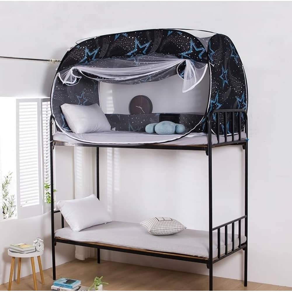 DEALS FOR LESS-Privacy tent bed curtain, stars design.