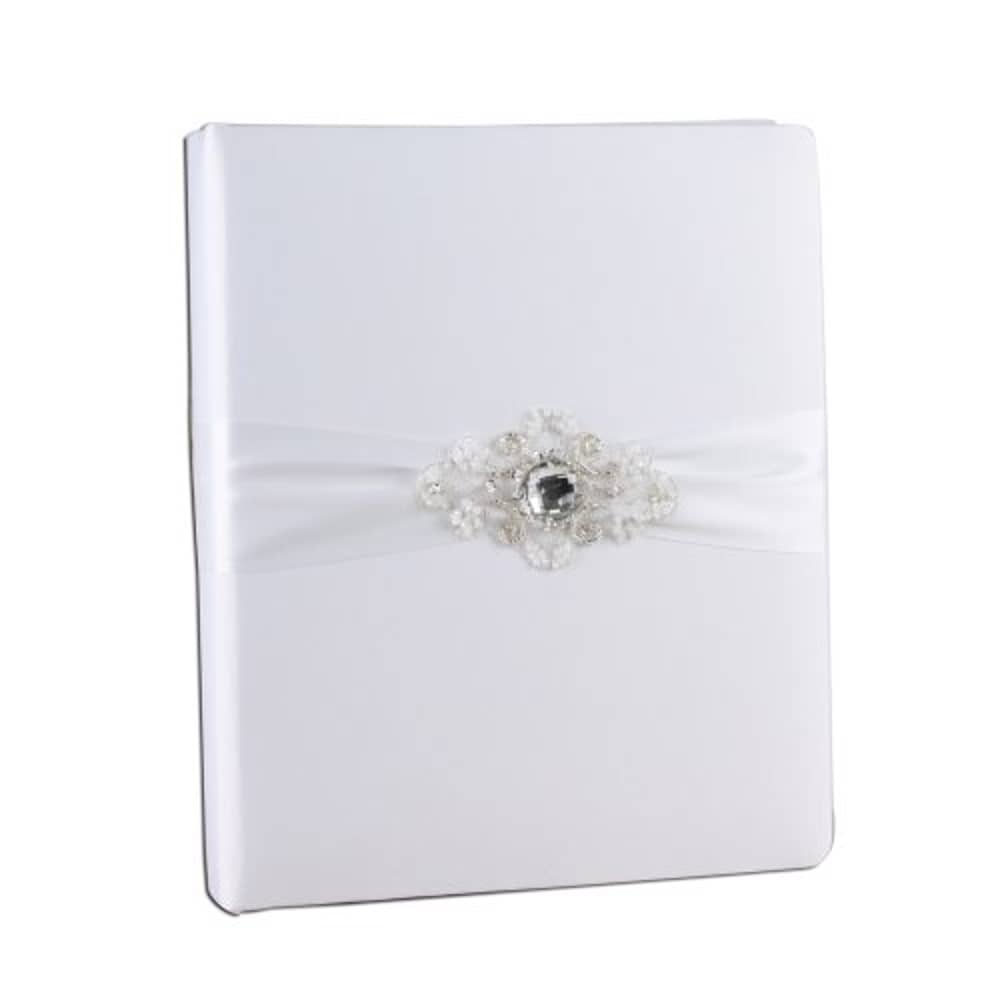 Ivy Lane Design Elizabeth Wedding Memory Book, White