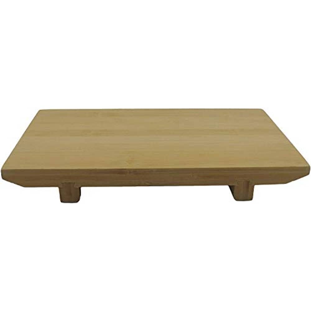 Japanbargain, Sushi Serving Plate Japanese Bamboo Board Sushi Geta Serving Platter (1, 13X7.5)